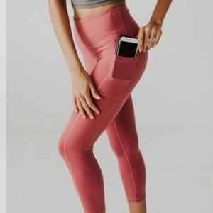 Senita Athletics Ellie Leggings in Marsala Size small